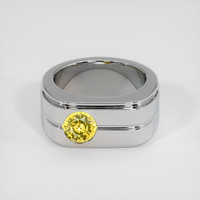 1.45 Ct. Yellow Sapphire Ring, 14K White Gold 1