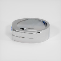 1.24 Ct. Blue Sapphire Ring, 18K White Gold 4