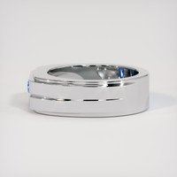 0.46 Ct. Blue Sapphire Ring, 18K White Gold 4