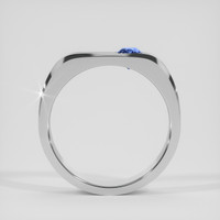 0.97 Ct. Blue Sapphire Ring, 18K White Gold 3