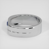0.97 Ct. Blue Sapphire Ring, 18K White Gold 4
