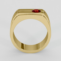 0.47 Ct. Ruby Ring, 10K Yellow Gold 3