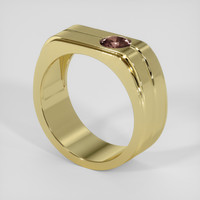 0.91 Ct. Brown Zircon Ring, 14K Yellow Gold 2