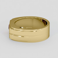 0.47 Ct. Ruby Ring, 14K Yellow Gold 4