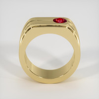 0.64 Ct. Ruby Ring, 14K Yellow Gold 3