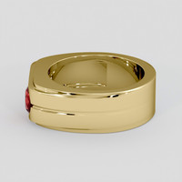 0.66 Ct. Ruby Ring, 14K Yellow Gold 4