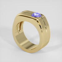 1.46 Ct. Violet Sapphire Ring, 14K Yellow Gold 2