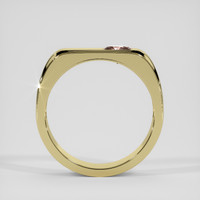 0.91 Ct. Brown Zircon Ring, 18K Yellow Gold 3