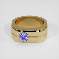1.46 Ct. Violet Sapphire Ring, 18K Yellow Gold 1
