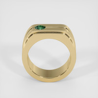 0.33 Ct. Bluish Green Sapphire Ring, 18K Yellow Gold 3