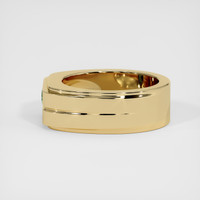 0.33 Ct. Bluish Green Sapphire Ring, 18K Yellow Gold 4