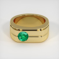 1.23 Ct. Emerald Ring, 18K Yellow Gold 1