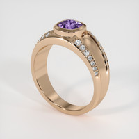 0.85 Ct. Gemstone Ring, 14K Rose Gold 2