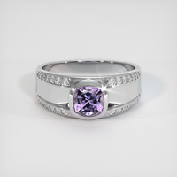 0.85 Ct. Purple Spinel Ring, 10K White Gold 1