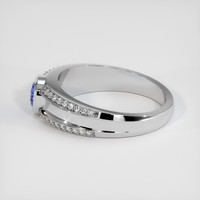 1.49 Ct. Blue Sapphire Ring, 10K White Gold 4