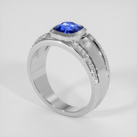 1.96 Ct. Blue Sapphire Ring, 14K White Gold 2