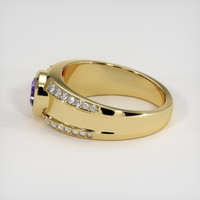 0.85 Ct. Purple Spinel Ring, 10K Yellow Gold 4