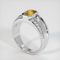 2.18 Ct. Bi Color Sapphire Ring, Platinum 950 2