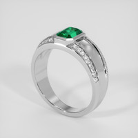1.51 Ct. Emerald Ring, Platinum 950 2