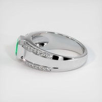 0.87 Ct. Emerald Ring, Platinum 950 4