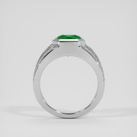 3.17 Ct. Emerald Ring, Platinum 950 3
