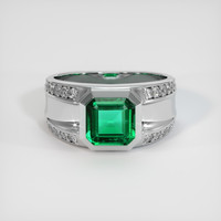 1.41 Ct. Emerald Ring, Platinum 950 1