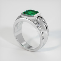 1.41 Ct. Emerald Ring, Platinum 950 2