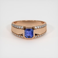 0.96 Ct. Sapphire Ring, 14K Rose Gold 1