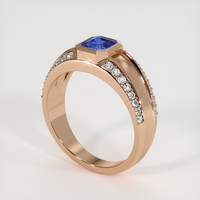 0.96 Ct. Sapphire Ring, 18K Rose Gold 2
