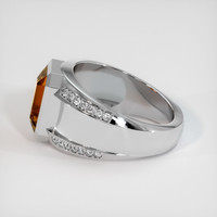 5.53 Ct. Orange Sapphire Ring, 10K White Gold 4