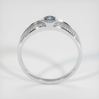 0.68 Ct. Greyish Blue Sapphire Ring, 10K White Gold 3