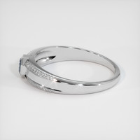 0.68 Ct. Greyish Blue Sapphire Ring, 10K White Gold 4