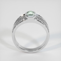 0.76 Ct. Bluish Green Sapphire Ring, 10K White Gold 3