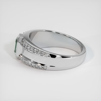 0.76 Ct. Bluish Green Sapphire Ring, 10K White Gold 4