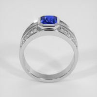 2.74 Ct. Blue Sapphire Ring, 14K White Gold 3