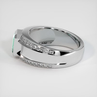 0.88 Ct. Emerald Ring, 18K White Gold 4