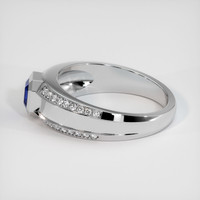 1.33 Ct. Sapphire Ring, 18K White Gold 4