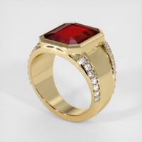 6.23 Ct. Ruby Ring, 10K Yellow Gold 2