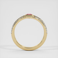 0.62 Ct. Ruby Ring, 14K Yellow Gold 3