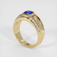 1.10 Ct. Sapphire Ring, 14K Yellow Gold 2