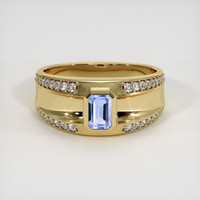 0.58 Ct. Sapphire Ring, 14K Yellow Gold 1