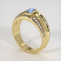 0.58 Ct. Sapphire Ring, 14K Yellow Gold 2