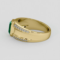 1.51 Ct. Emerald Ring, 18K Yellow Gold 4