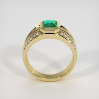 1.35 Ct. Emerald Ring, 18K Yellow Gold 3