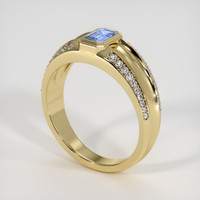 0.58 Ct. Sapphire Ring, 18K Yellow Gold 2
