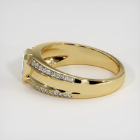 0.58 Ct. Sapphire Ring, 18K Yellow Gold 4