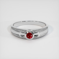 0.45 Ct. Ruby Ring, Platinum 950 1
