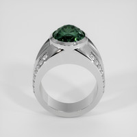 7.02 Ct. Bluish Green Sapphire Ring, Platinum 950 3