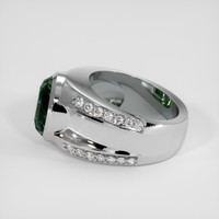 7.02 Ct. Bluish Green Sapphire Ring, Platinum 950 4