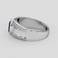 0.96 Ct. Blue Sapphire Ring, Silver 4